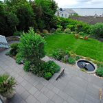 long summers garden view from balcony