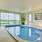 056 pool wide with side sea view